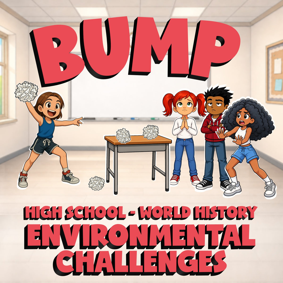 Environmental Challenges BUMP Game - No Prep World History Review Activity