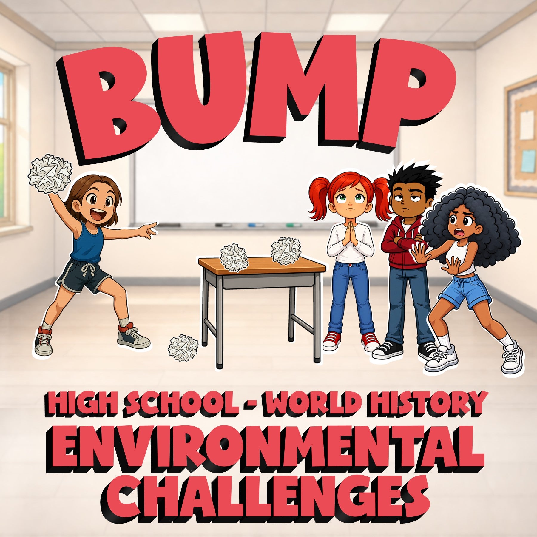 Environmental Challenges BUMP Game - No Prep World History Review Activity