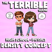Density Concept THE TERRIBLE GAME - No Prep Physics Science Review Activity