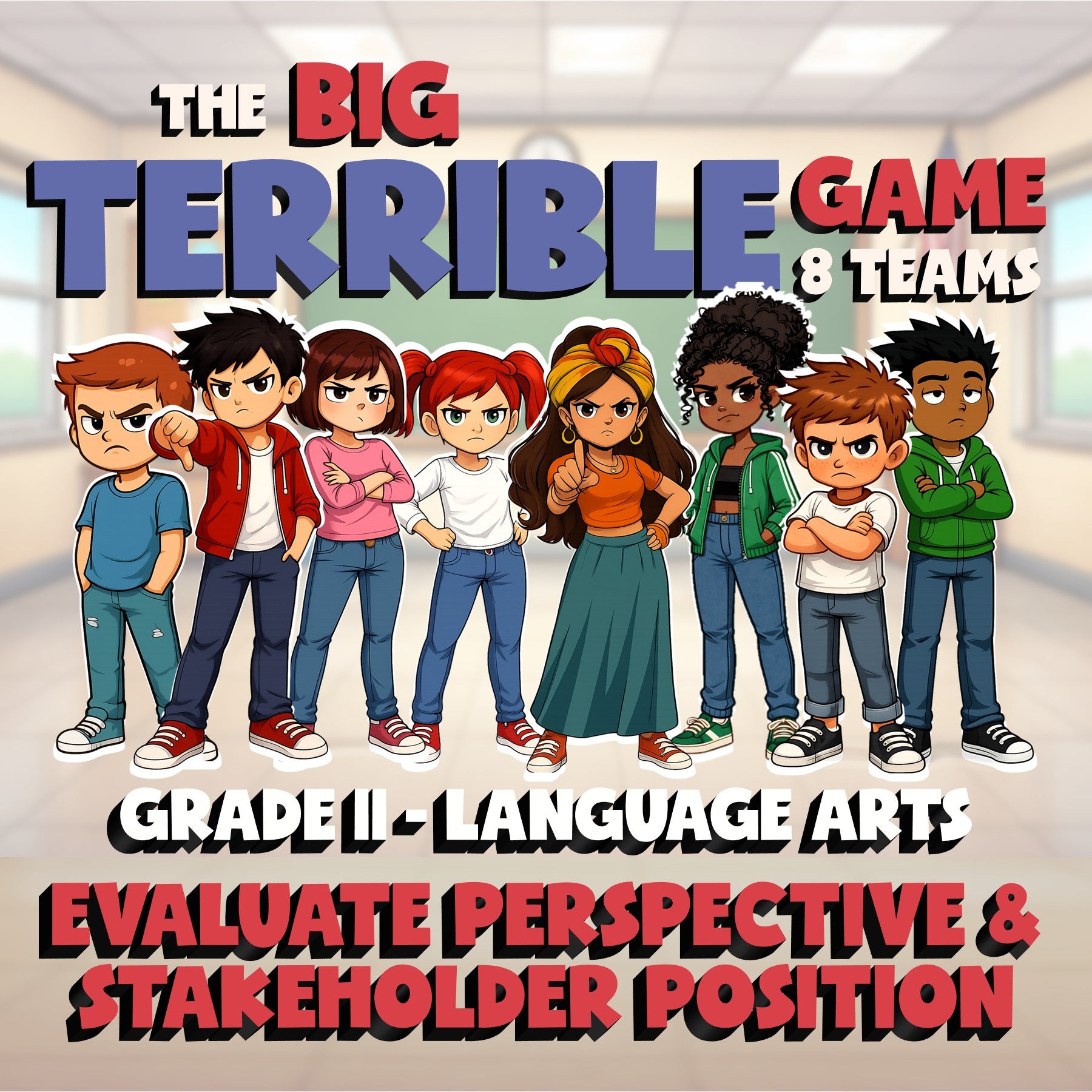 Evaluate Perspective & Stakeholder Position BIG TERRIBLE GAME - Grade 11 ELA