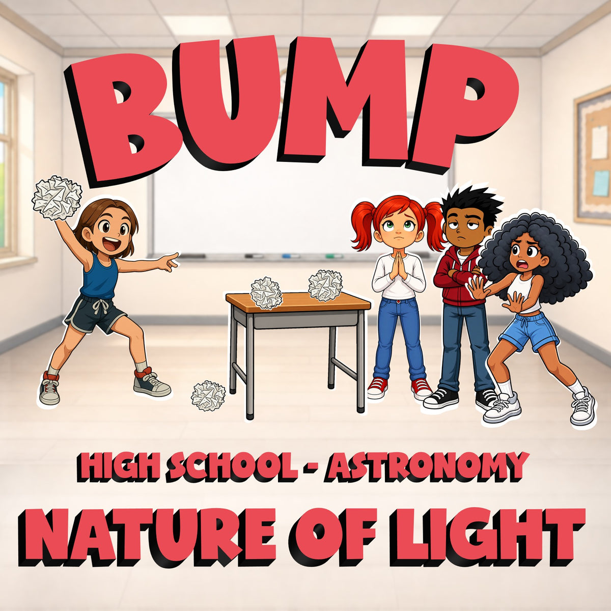 Nature of Light BUMP Science Game - No Prep Astronomy Review Activity