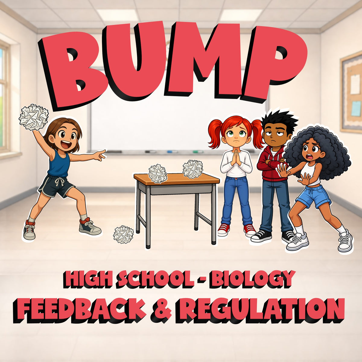 Feedback & Regulation BUMP Science Game - No Prep Biology Review Activity