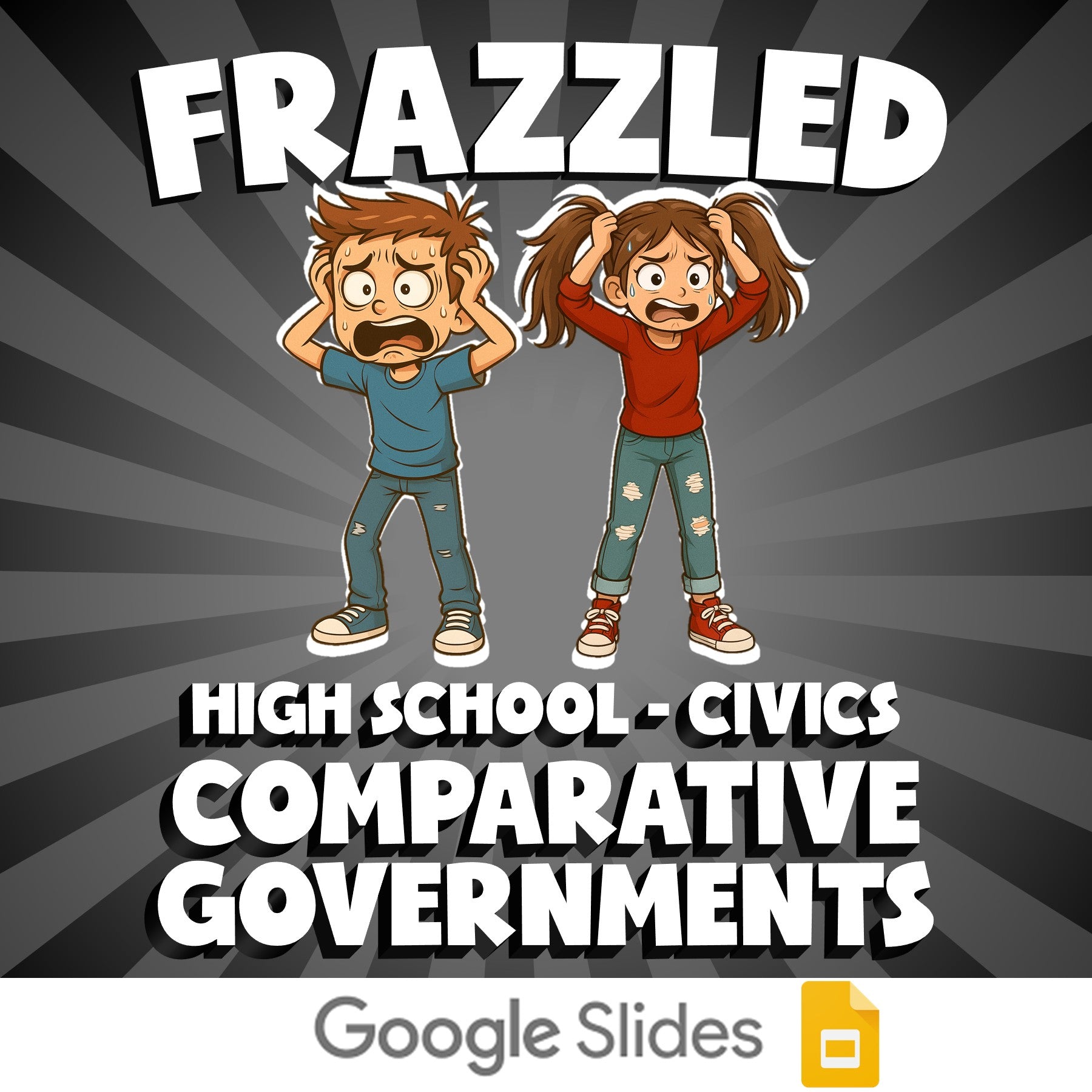 Comparative Governments FRAZZLED Civics Game - No Prep Review Activity