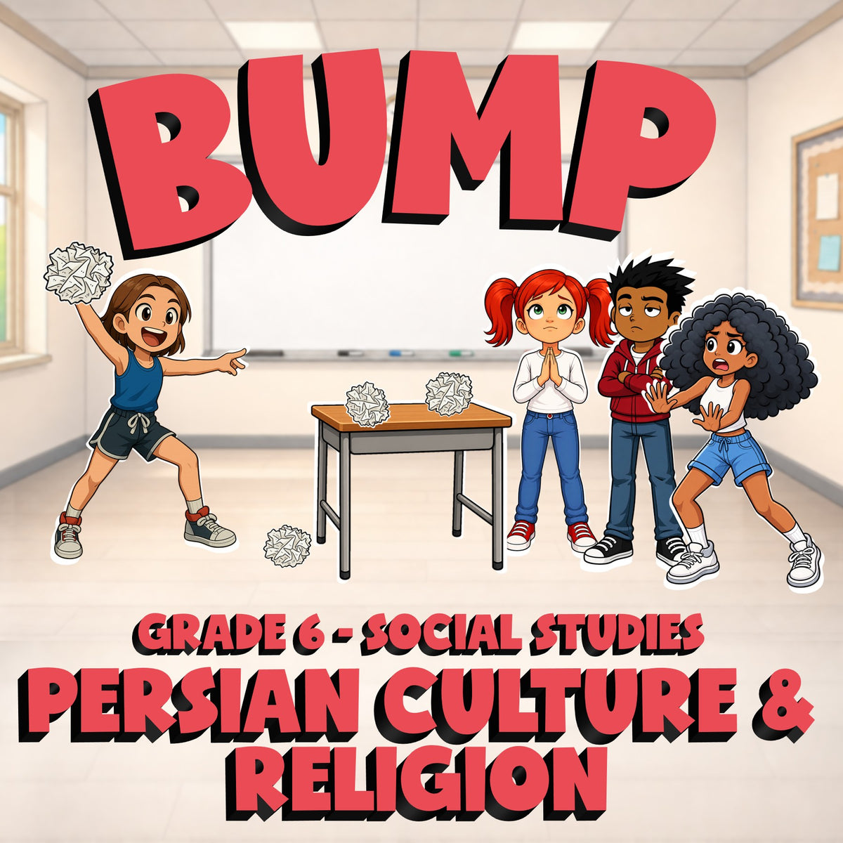 Persian Culture & Religion BUMP Socials Game - No Prep Grade 6 Review Activity