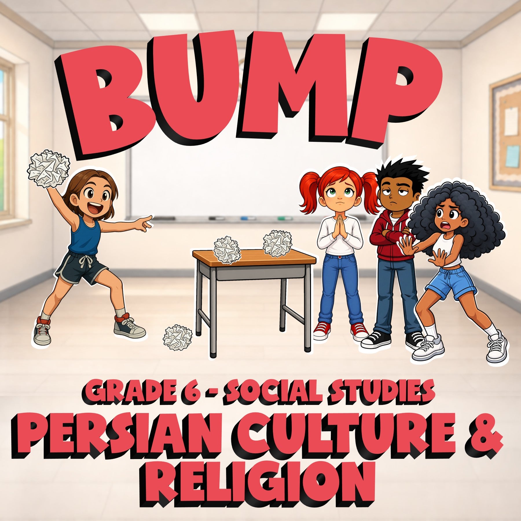 Persian Culture & Religion BUMP Socials Game - No Prep Grade 6 Review Activity