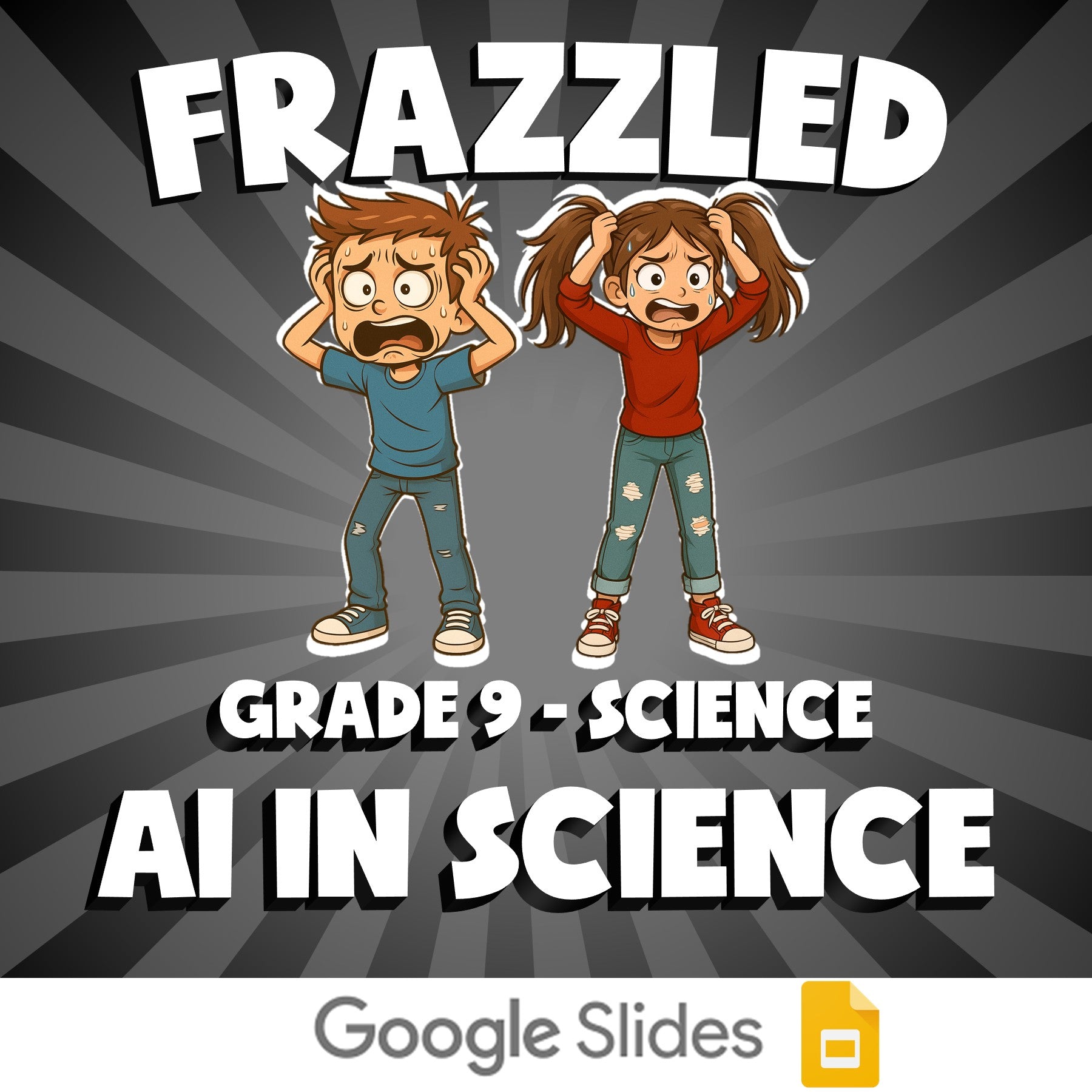 AI in Science FRAZZLED Science Game - No Prep Grade 9 Review Activity