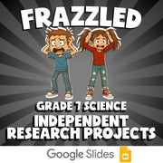 Independent Research Projects FRAZZLED Science Game - No Prep Grade 7 Review