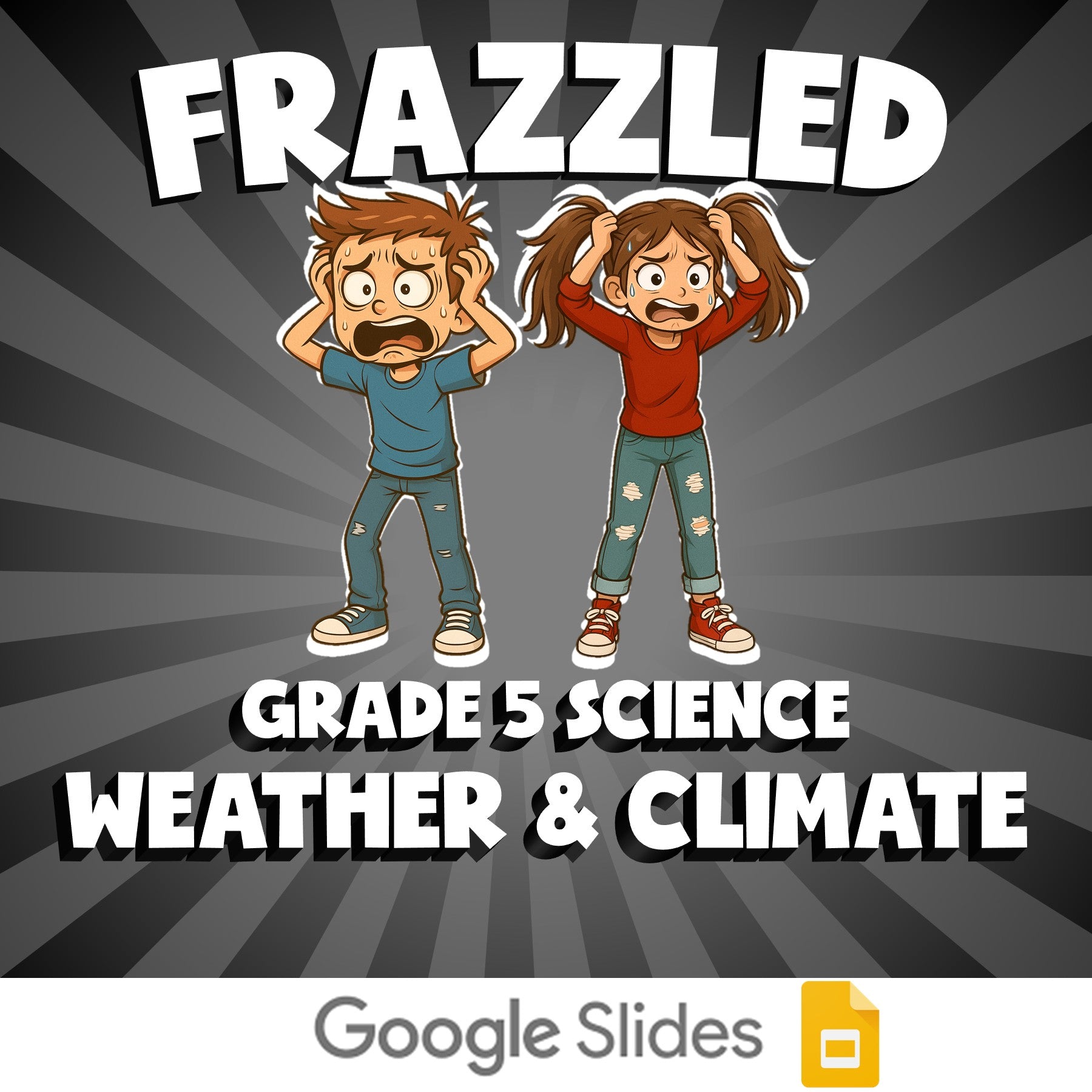 Weather & Climate FRAZZLED Science Game - No Prep Grade 5 Review Activity