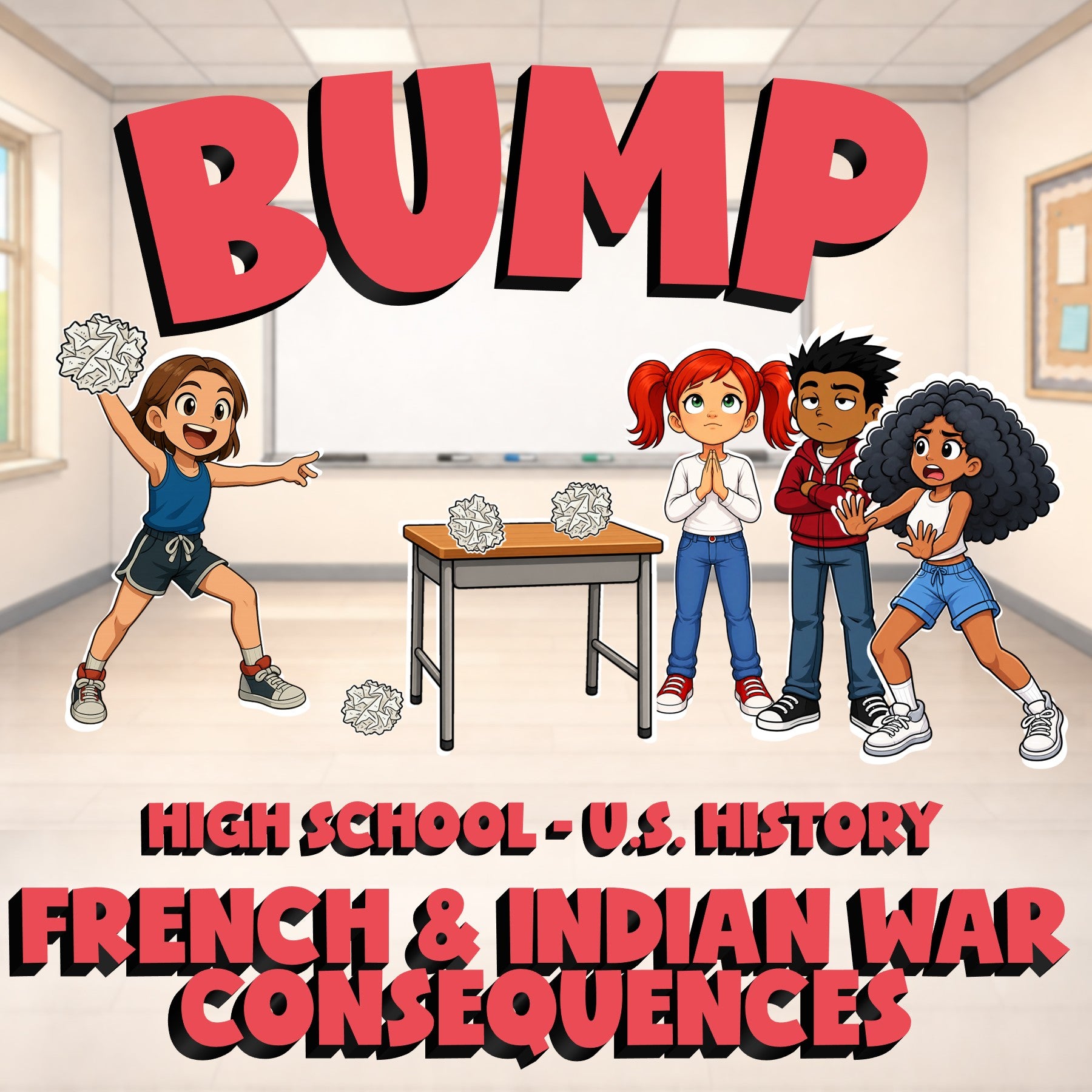 French & Indian War Consequences BUMP U.S. History Game - No Prep Review