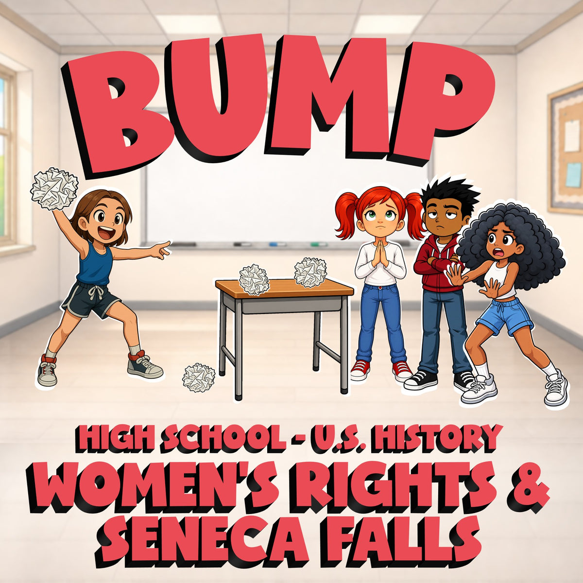 Women’s Rights & Seneca Falls BUMP U.S. History Game - No Prep Review Activity