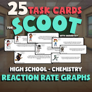Reaction Rate Graphs SCOOT TASK CARDS Science Game - No Prep Chemistry Review