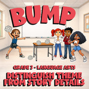 Distinguish Theme From Story Details BUMP ELA Game - No Prep Grade 3 Review
