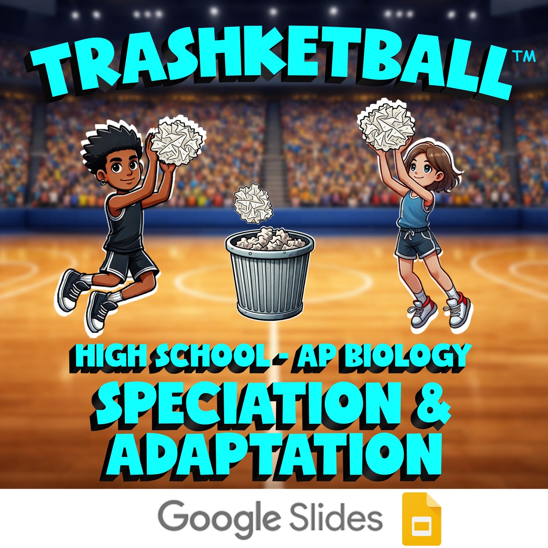 Speciation & Adaptation TRASHKETBALL Science Game - No Prep AP Biology Review
