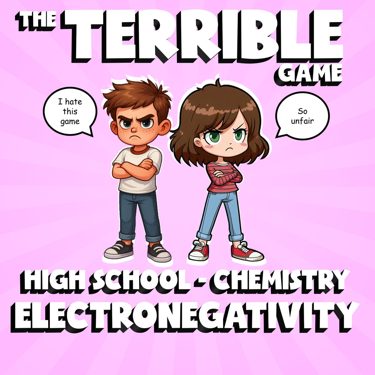 Electronegativity THE TERRIBLE GAME - No Prep Chemistry Science Review Activity