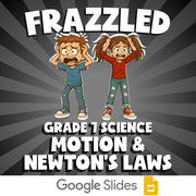 Motion & Newton’s Laws FRAZZLED Science Game - No Prep Grade 7 Review Activity