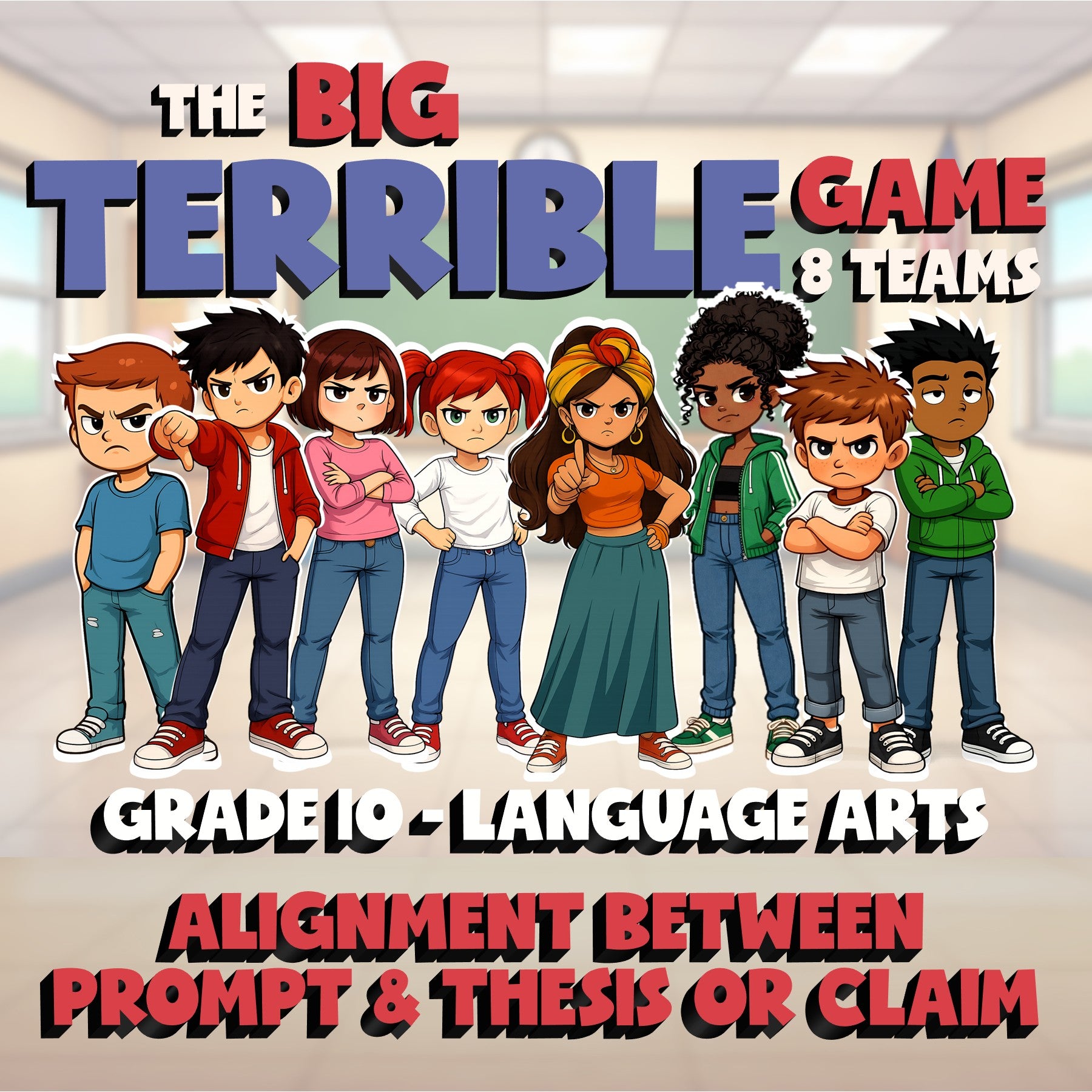 Alignment Between Prompt & Thesis or Claim BIG TERRIBLE GAME - Grade 10 ELA