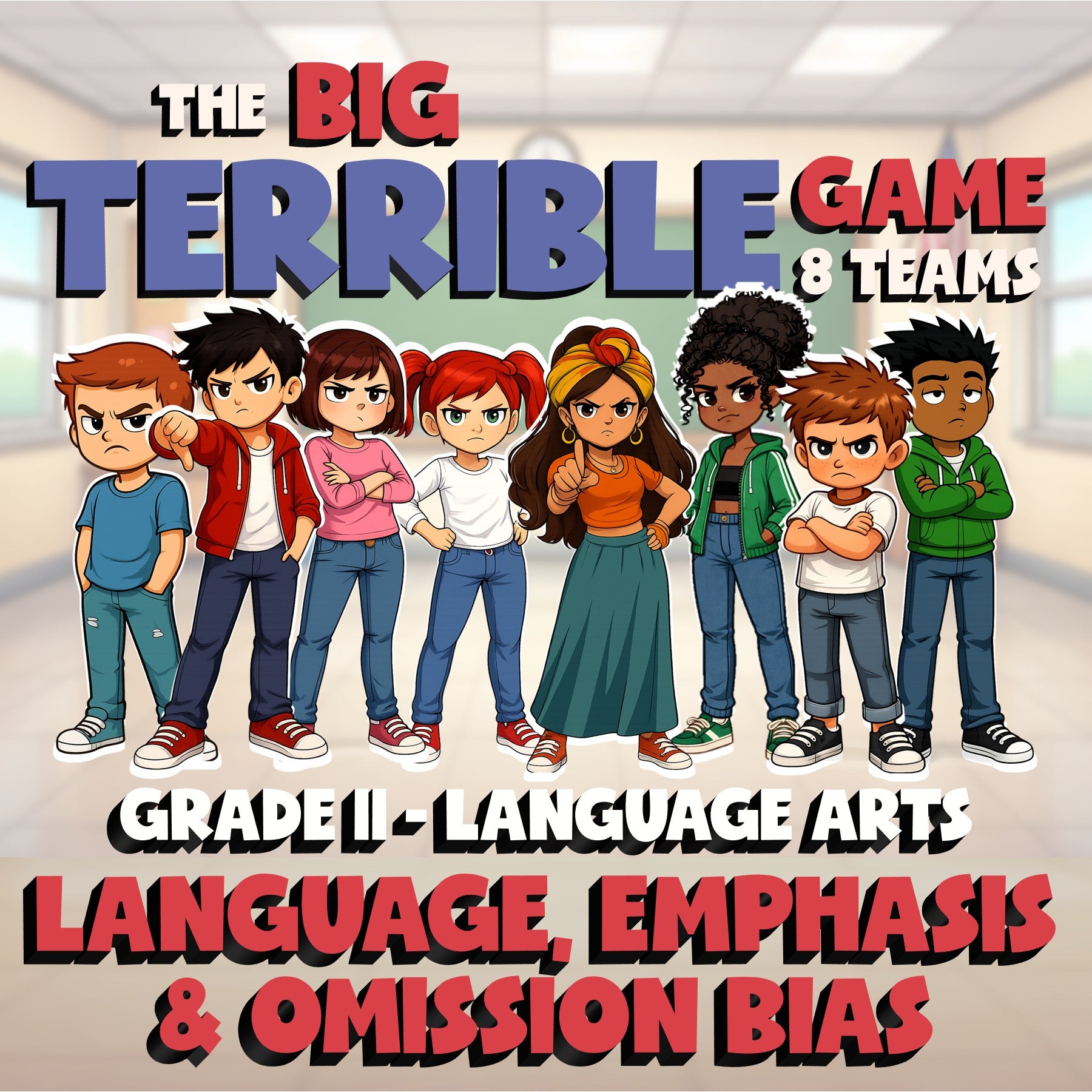 Language, Emphasis & Omission Bias BIG TERRIBLE GAME - Grade 11 ELA Review