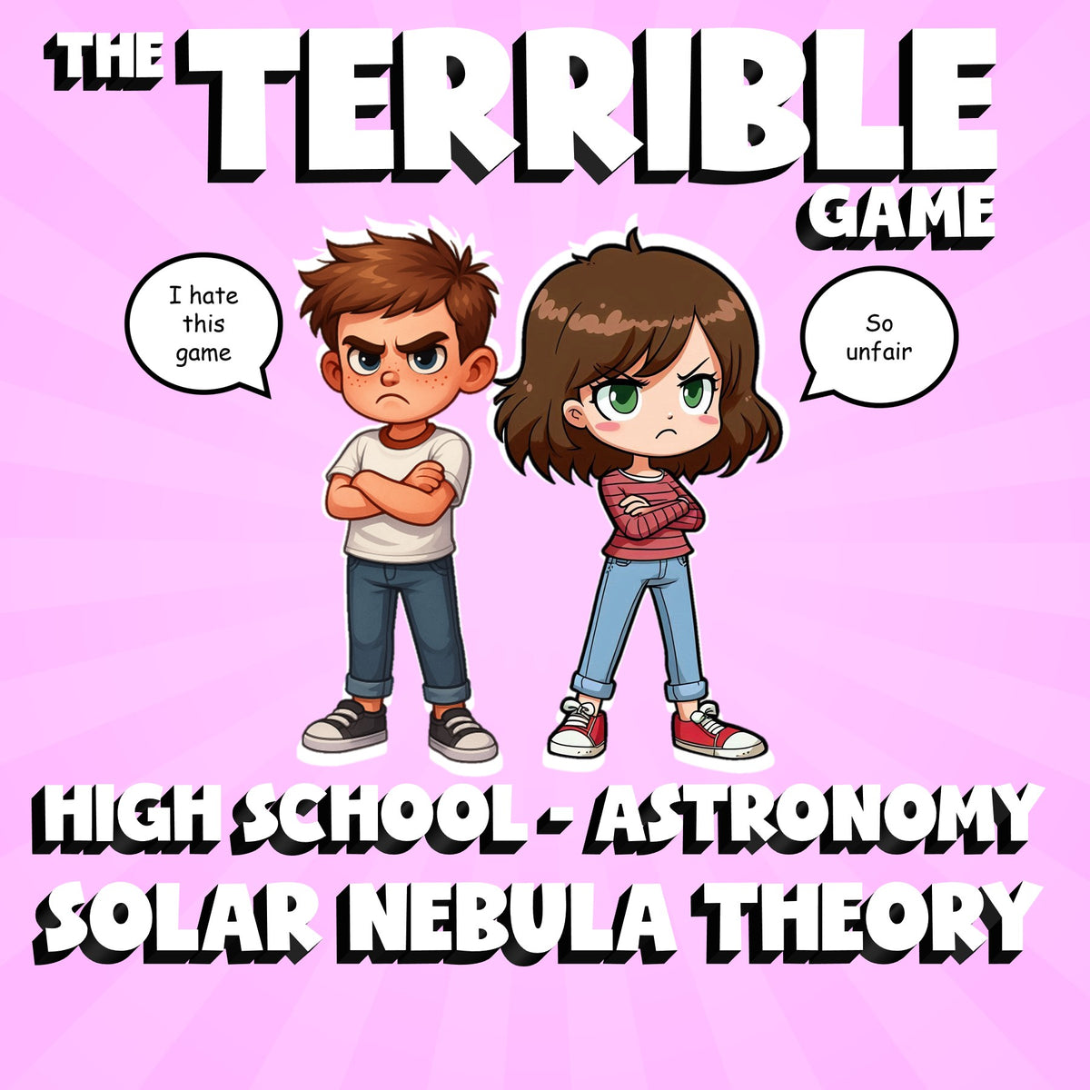 Solar Nebula Theory THE TERRIBLE GAME - No Prep Astronomy Science Review