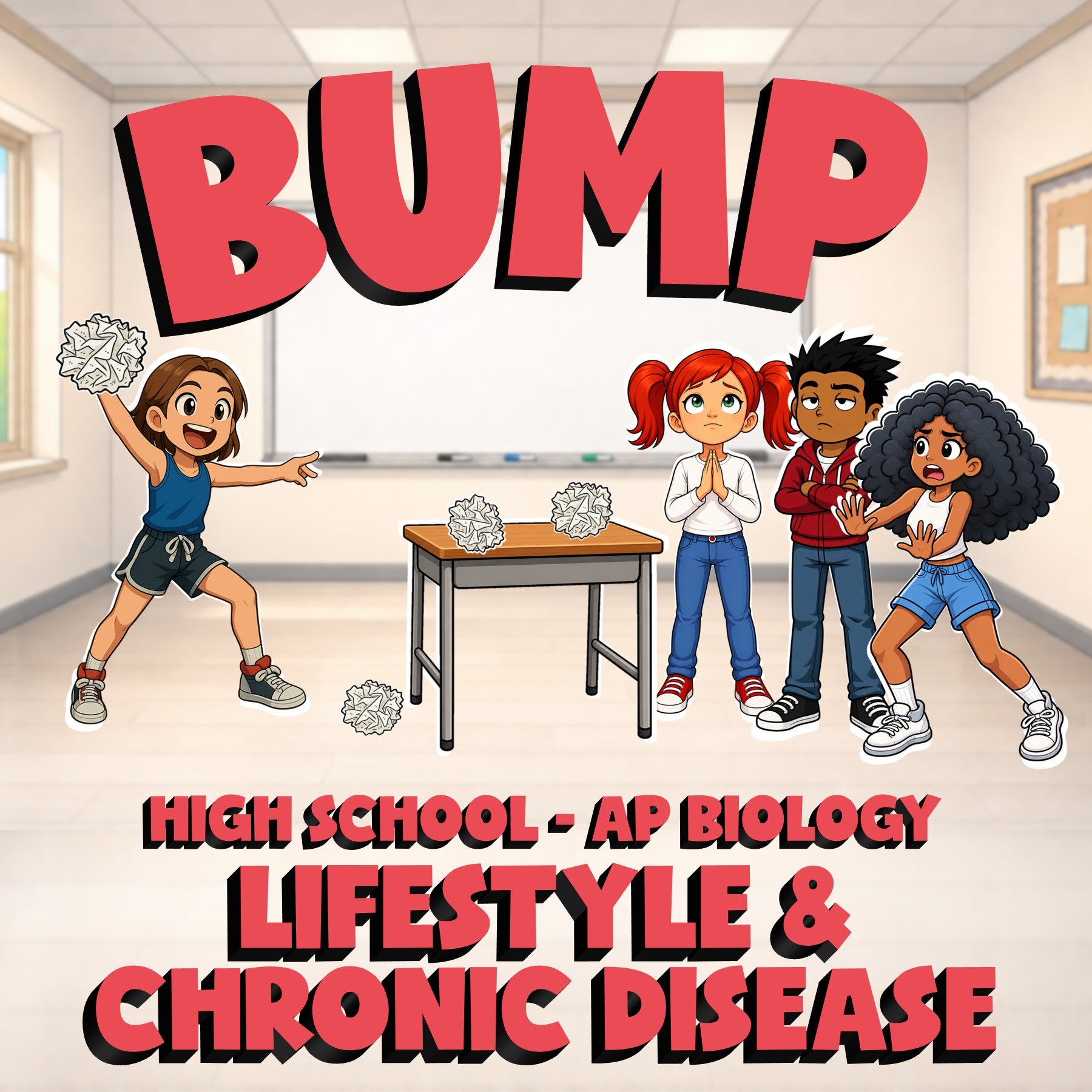 Lifestyle & Chronic Disease BUMP Science Game - No Prep AP Biology Review