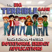 Rotational Energy Applications BIG TERRIBLE GAME - Physics Science Review