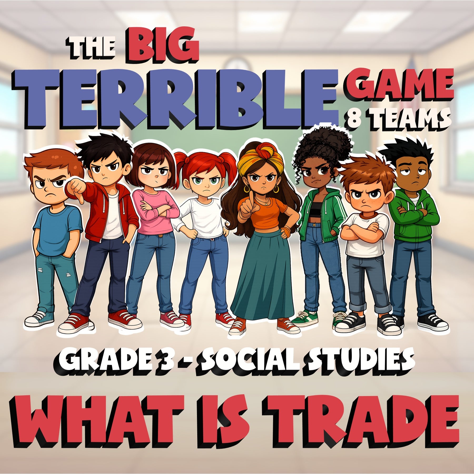 What Is Trade BIG TERRIBLE GAME - No Prep Grade 3 Socials Review Activity