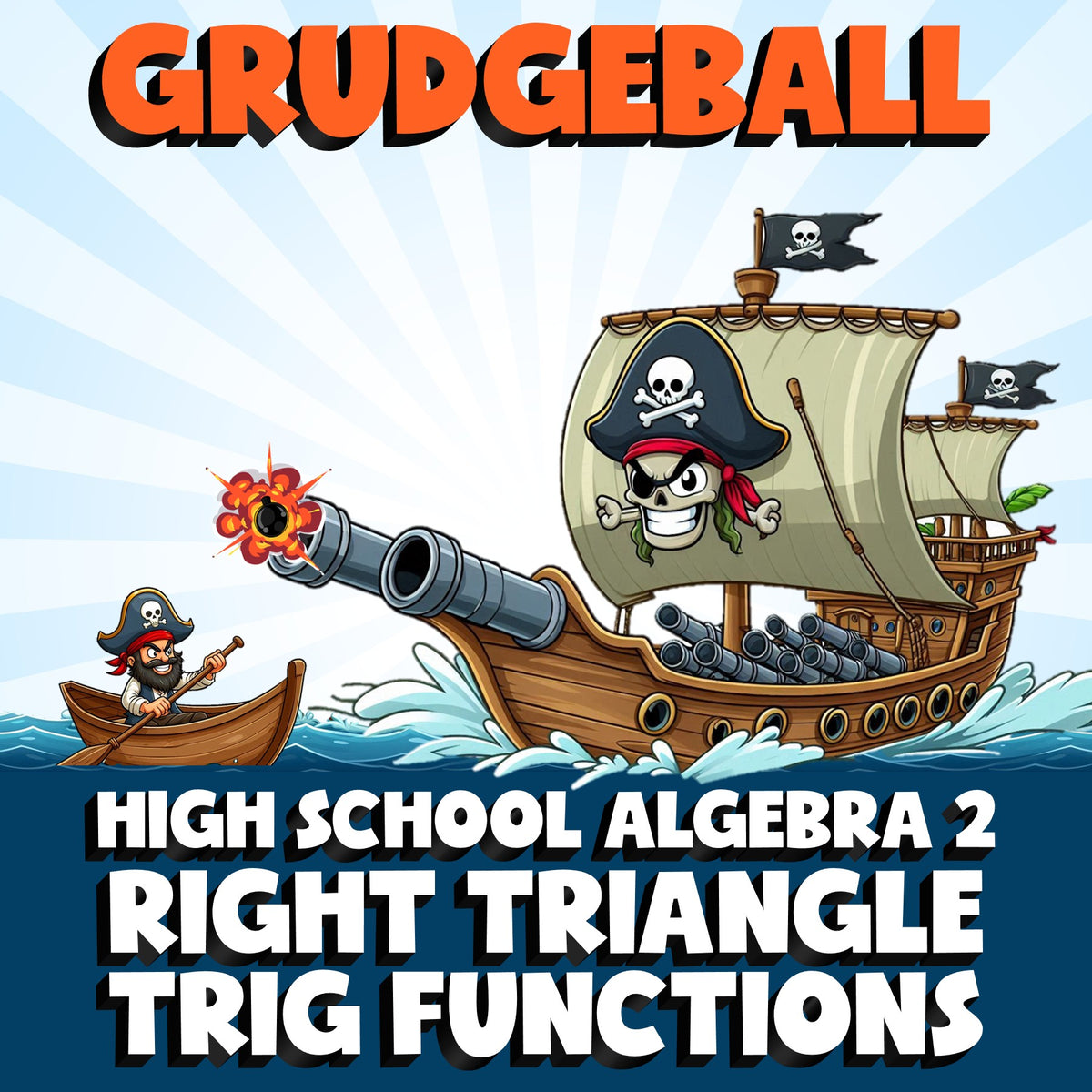 Right Triangle Trig Functions GRUDGEBALL Math Game - No Prep Algebra 2 Review