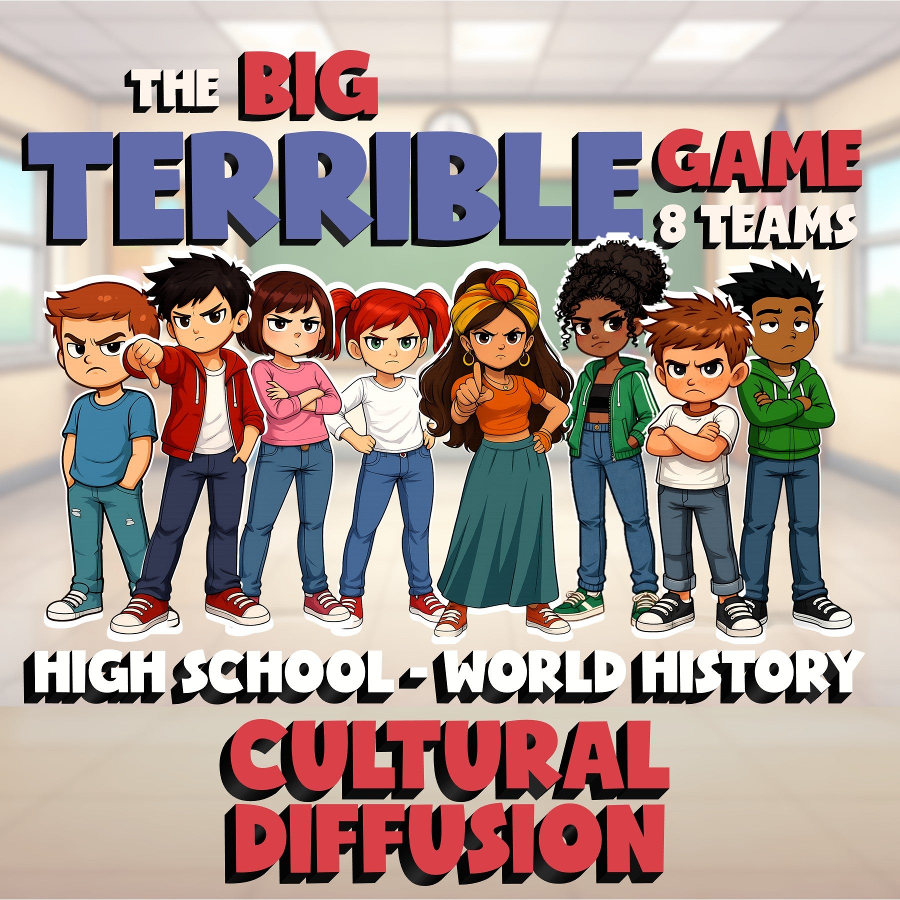 Cultural Diffusion BIG TERRIBLE GAME - No Prep World History Review Activity
