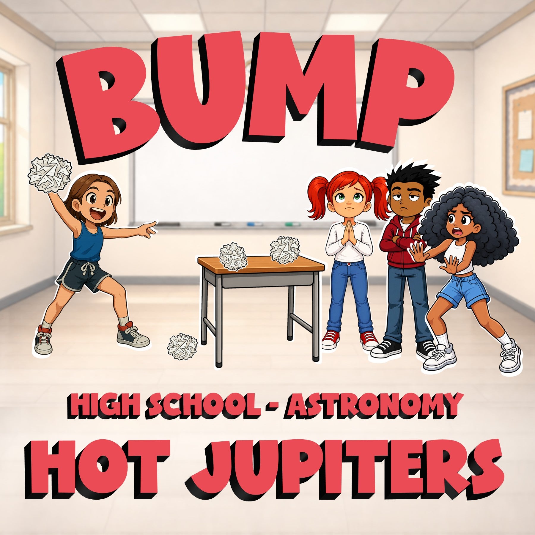 Hot Jupiters BUMP Science Game - No Prep Astronomy Review Activity