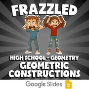 Geometric Constructions FRAZZLED Math Game - No Prep Geometry Review Activity
