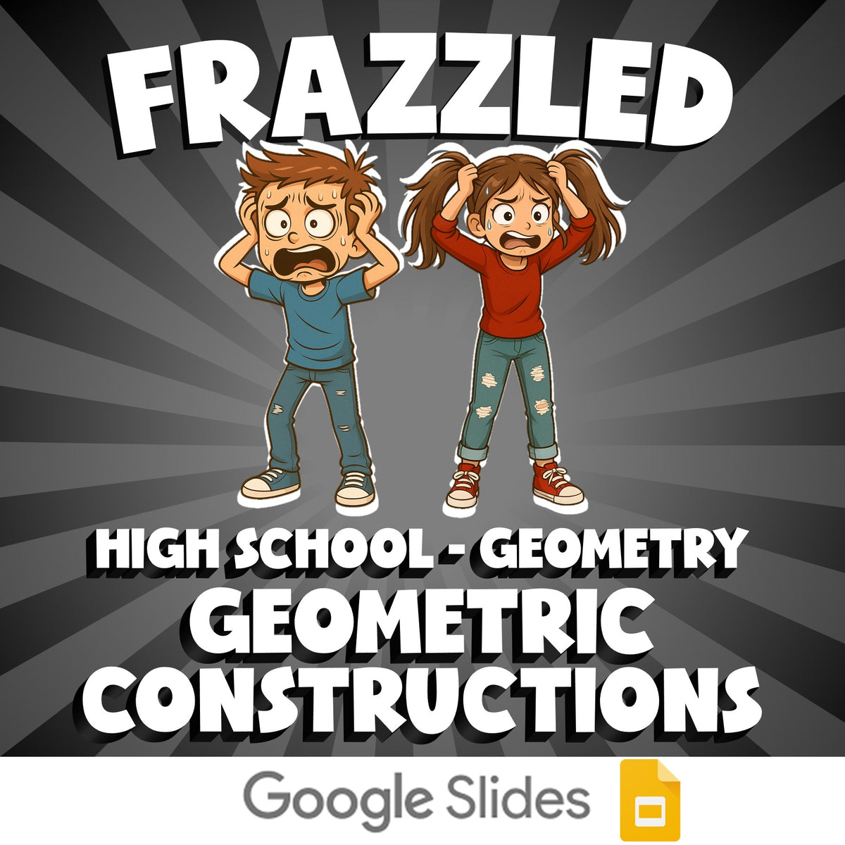 Geometric Constructions FRAZZLED Math Game - No Prep Geometry Review Activity