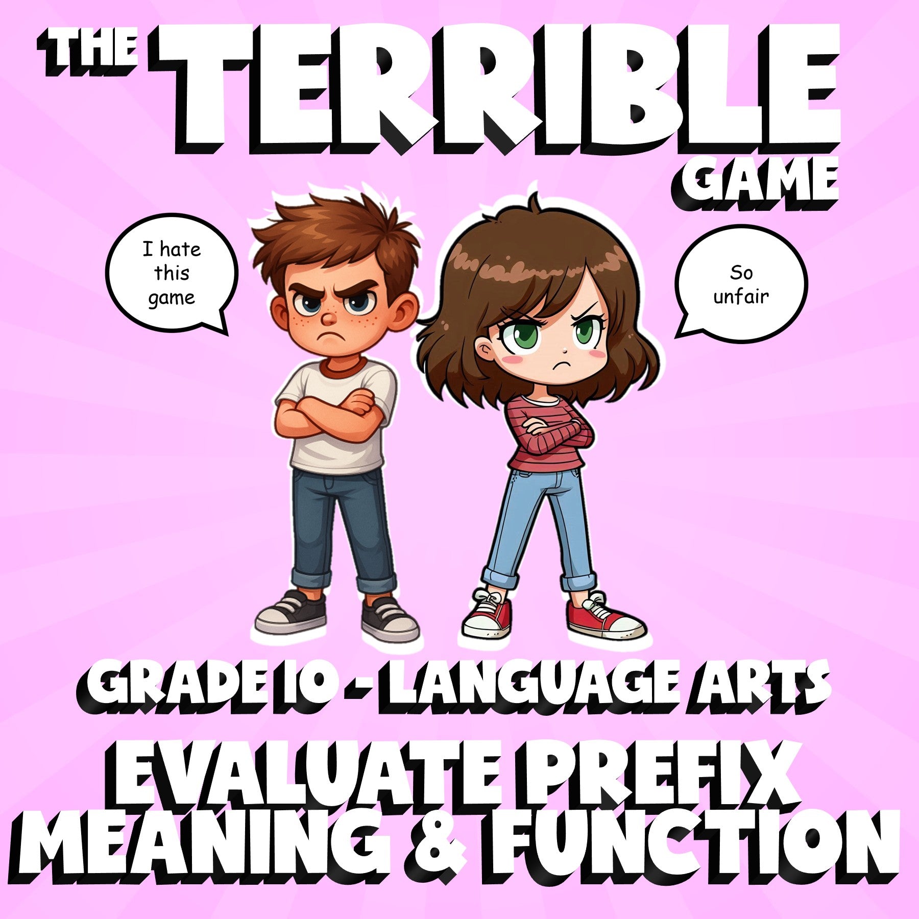 Evaluate Prefix Meaning & Function THE TERRIBLE GAME - Grade 10 ELA Review