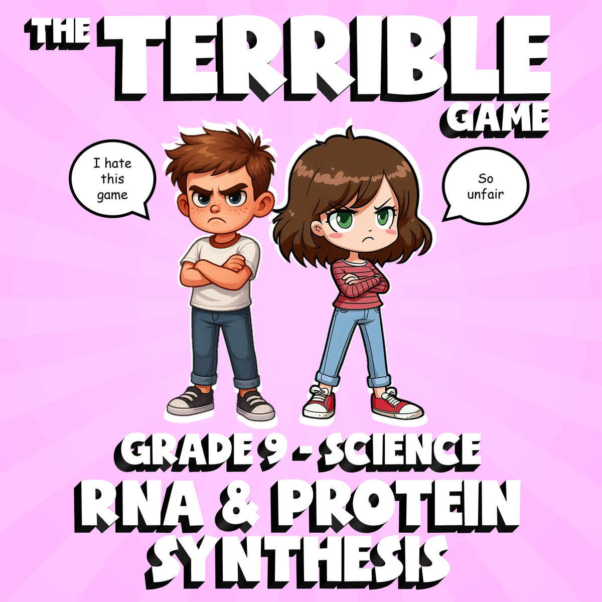 RNA & Protein Synthesis THE TERRIBLE GAME - No Prep Grade 9 Science Review