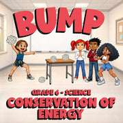 Conservation of Energy BUMP Science Game - No Prep Grade 6 Review Activity