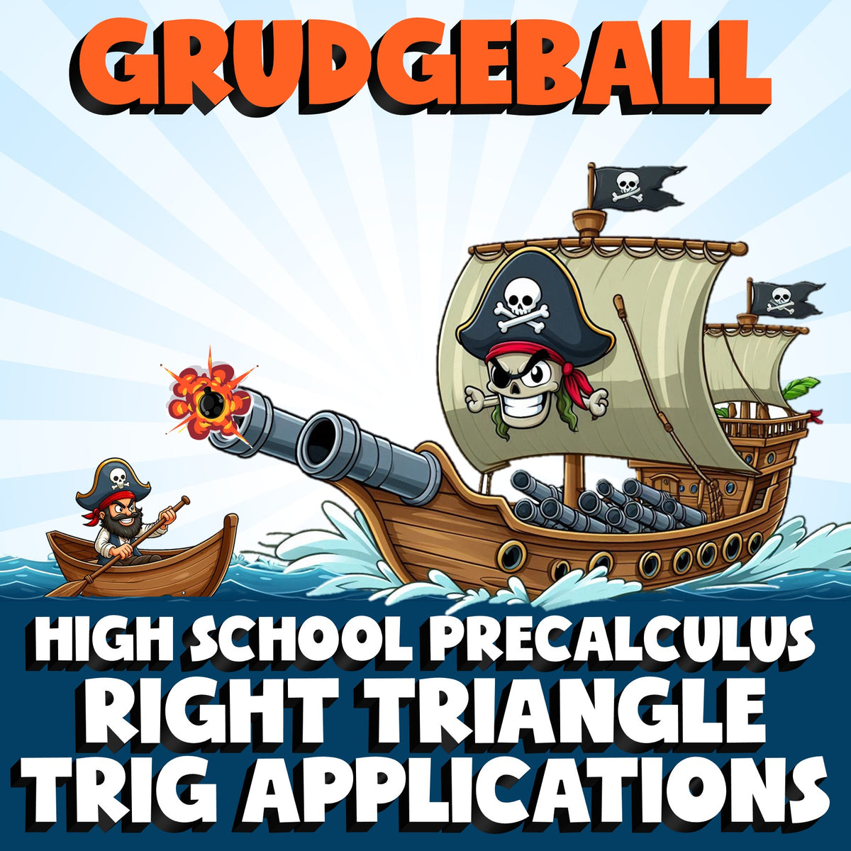 Right Triangle Trig Applications GRUDGEBALL Math Game - No Prep PreCalculus
