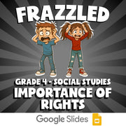 Importance of Rights FRAZZLED Socials Game - No Prep Grade 4 Review Activity