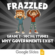 Why Governments Exist FRAZZLED Socials Game - No Prep Grade 3 Review Activity
