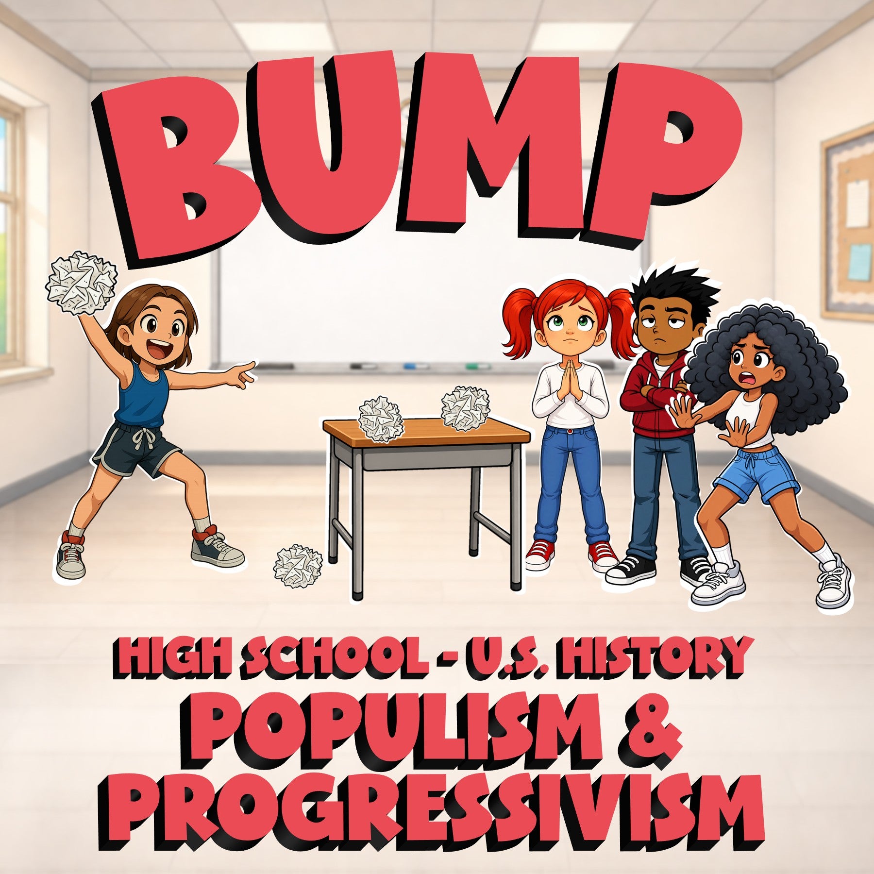Populism & Progressivism BUMP U.S. History Game - No Prep Review Activity