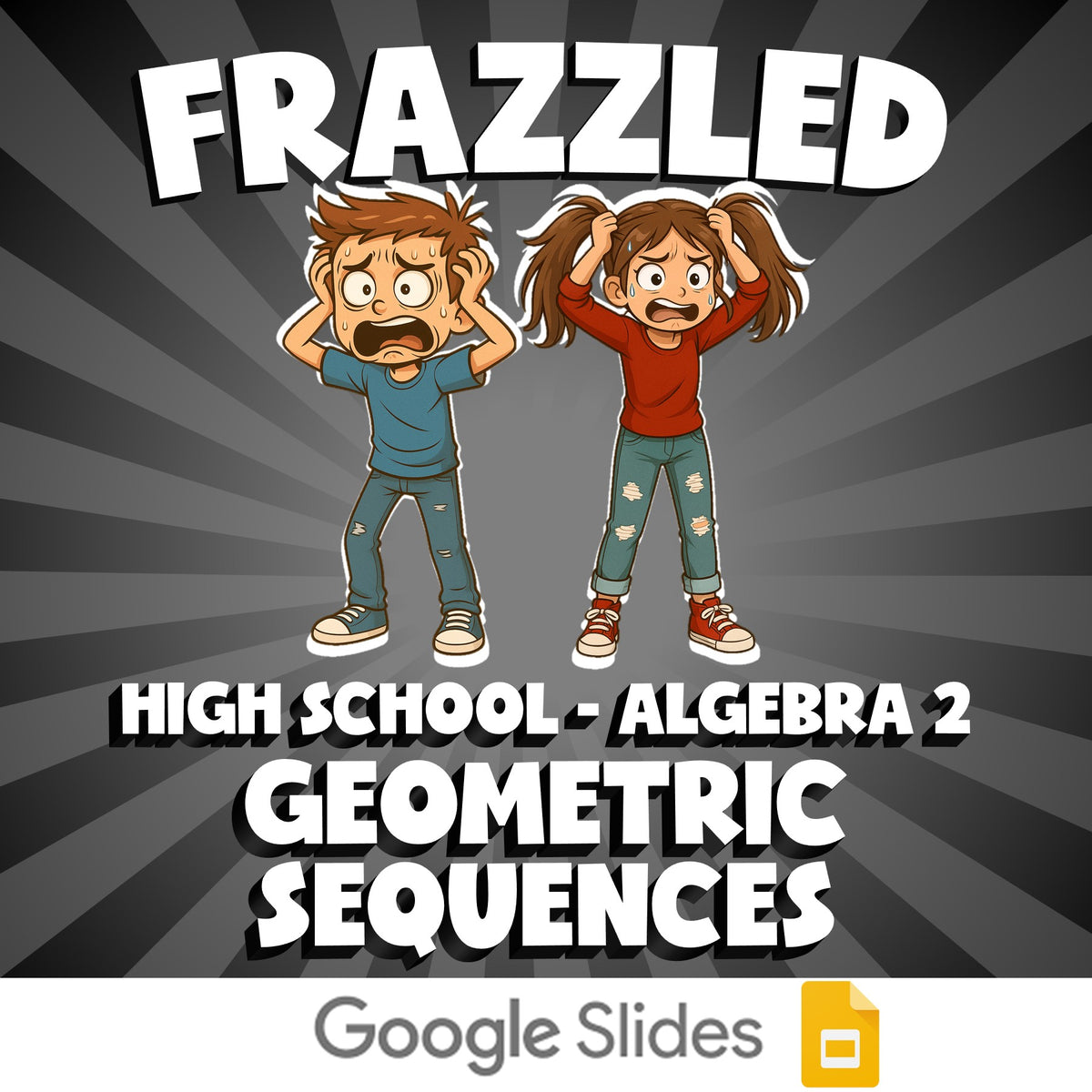 Geometric Sequences FRAZZLED Math Game - No Prep Algebra 2 Review Activity