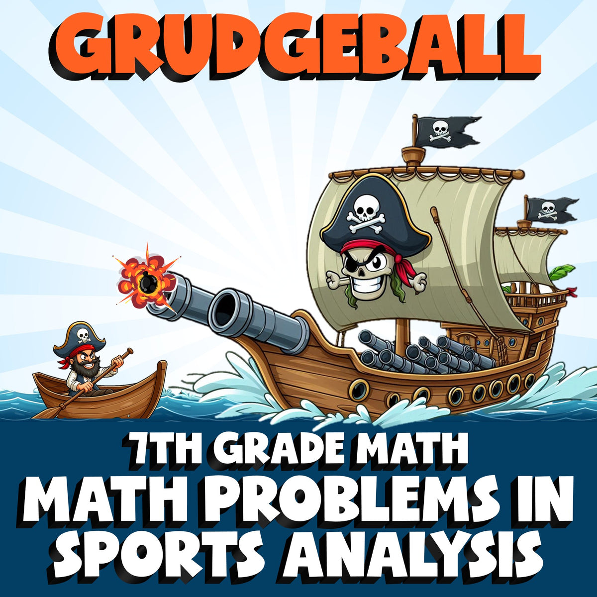 Math Problems in Sports Analysis GRUDGEBALL Math Game - No Prep Grade 7 Review