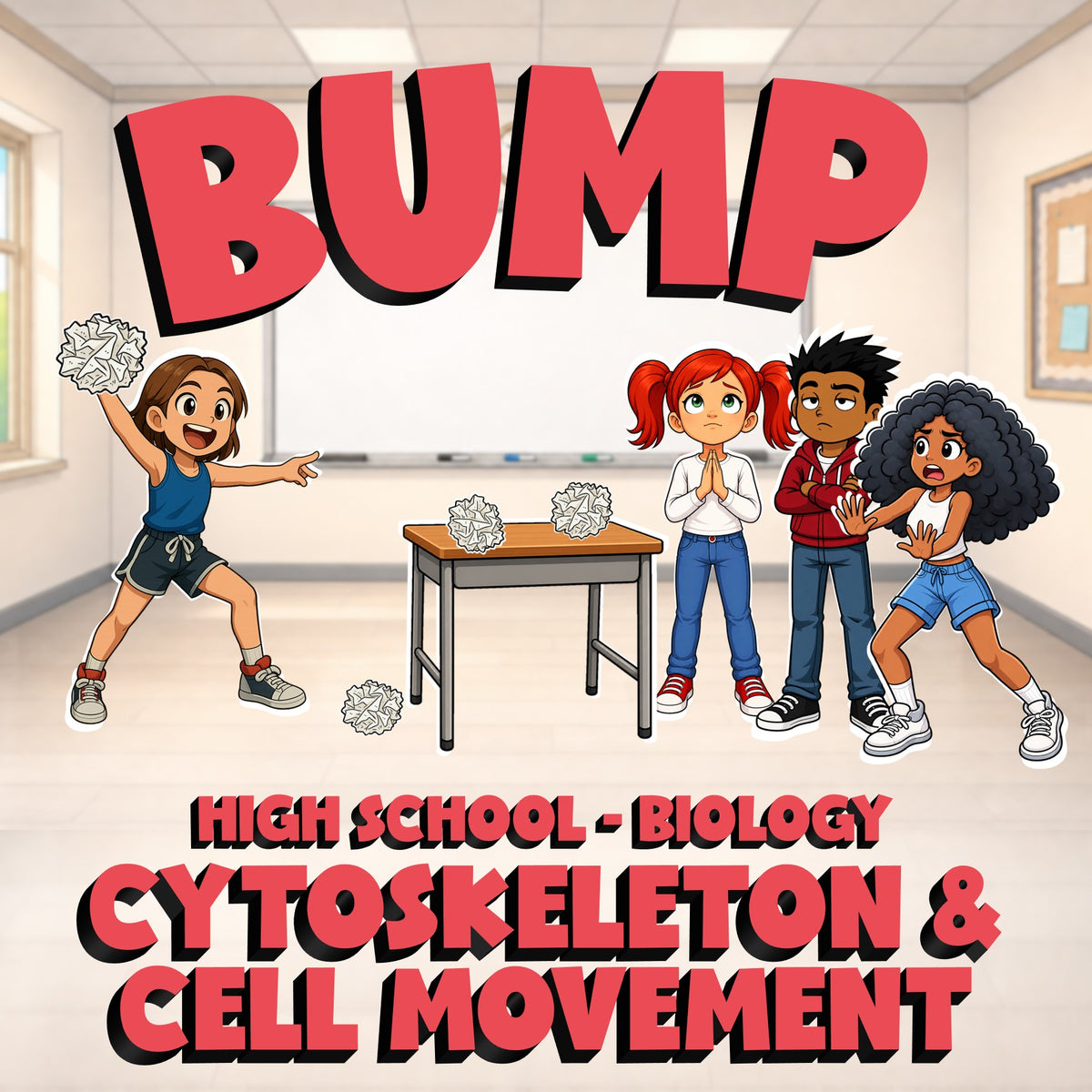 Cytoskeleton & Cell Movement BUMP Science Game - No Prep Biology Review Activity