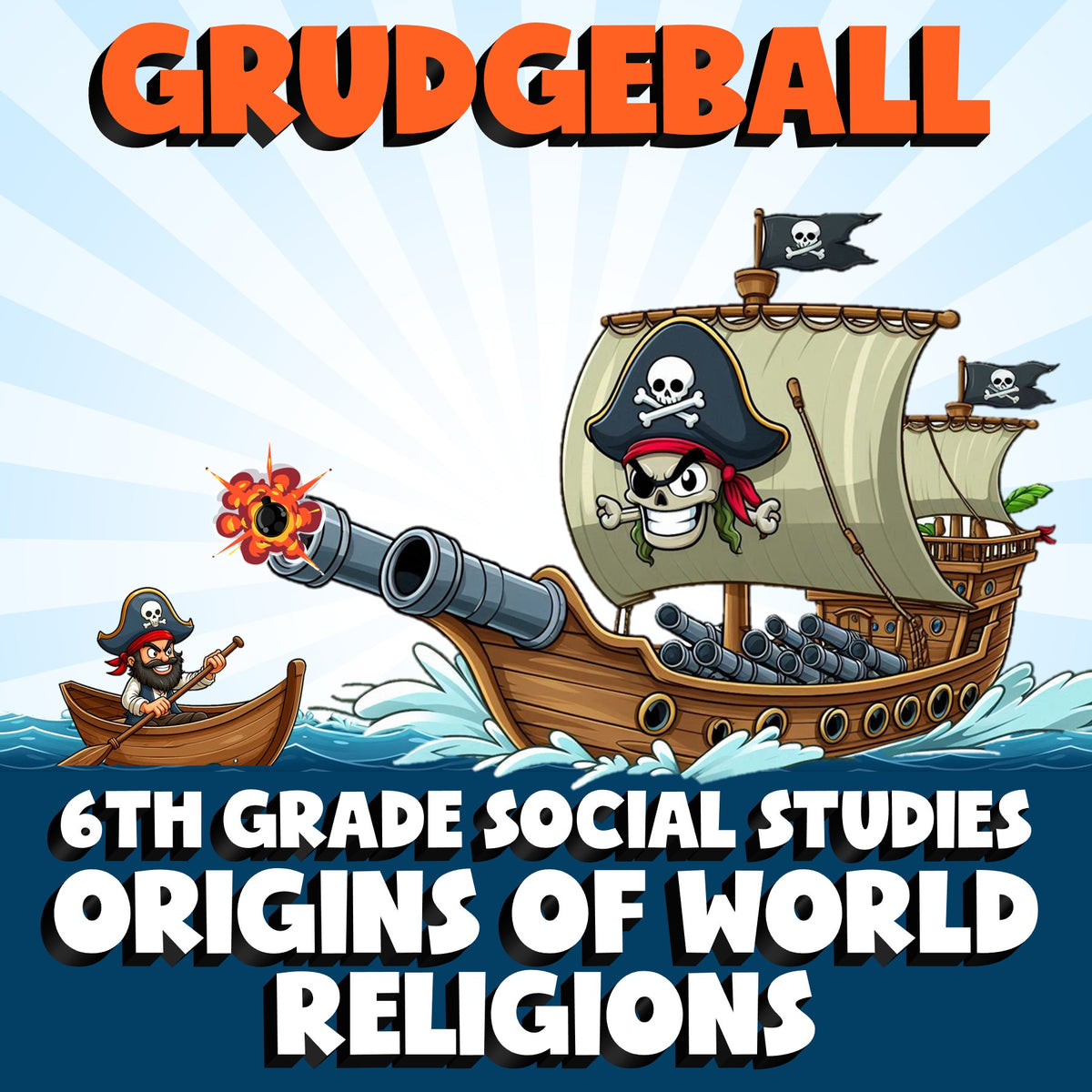 Origins of World Religions GRUDGEBALL Socials Game - No Prep Grade 6 Review