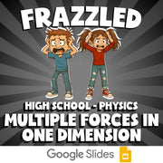 Multiple Forces in One Dimension FRAZZLED Science Game - No Prep Physics Review