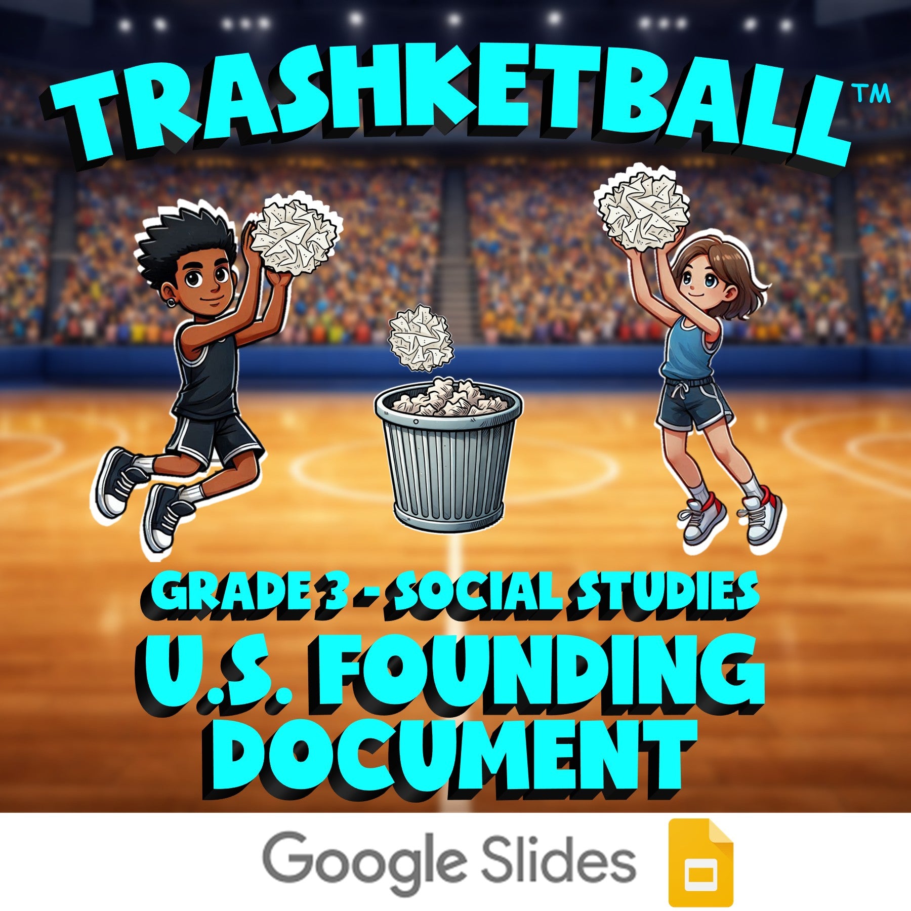 U.S. Founding Document TRASHKETBALL Socials Game - No Prep Grade 3 Review