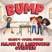 Major U.S. Landforms Overview BUMP Socials Game - No Prep Grade 4 Review