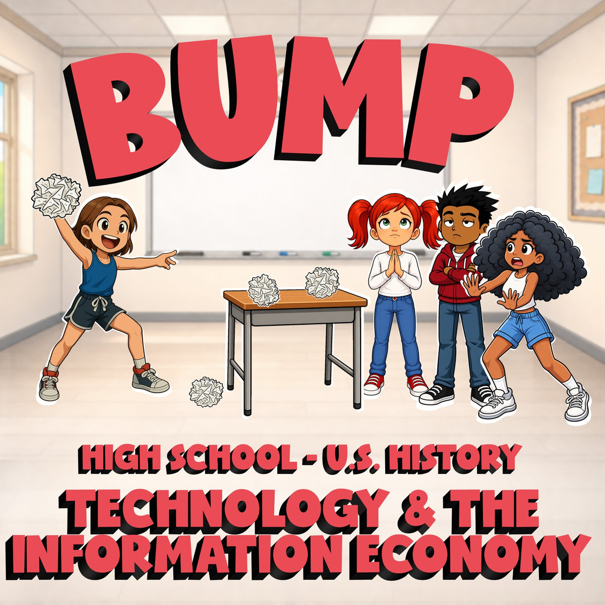 Technology & the Information Economy BUMP U.S. History Game - No Prep Review