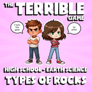 Types of Rocks THE TERRIBLE GAME - No Prep Earth Science Review Activity