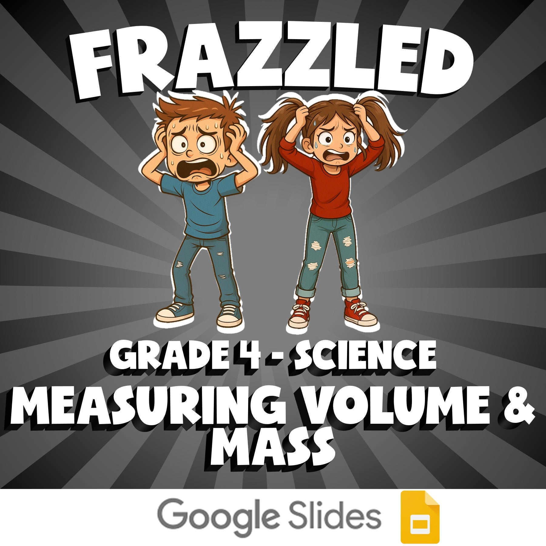 Measuring Volume & Mass FRAZZLED Science Game - No Prep Grade 4 Review Activity