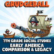 Early America Comparison & Legacy GRUDGEBALL Socials Game - No Prep Grade 7