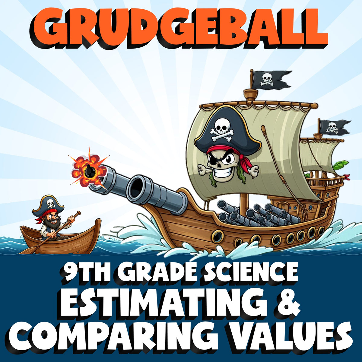 Estimating & Comparing Values GRUDGEBALL Science Game - No Prep Grade 9 Review