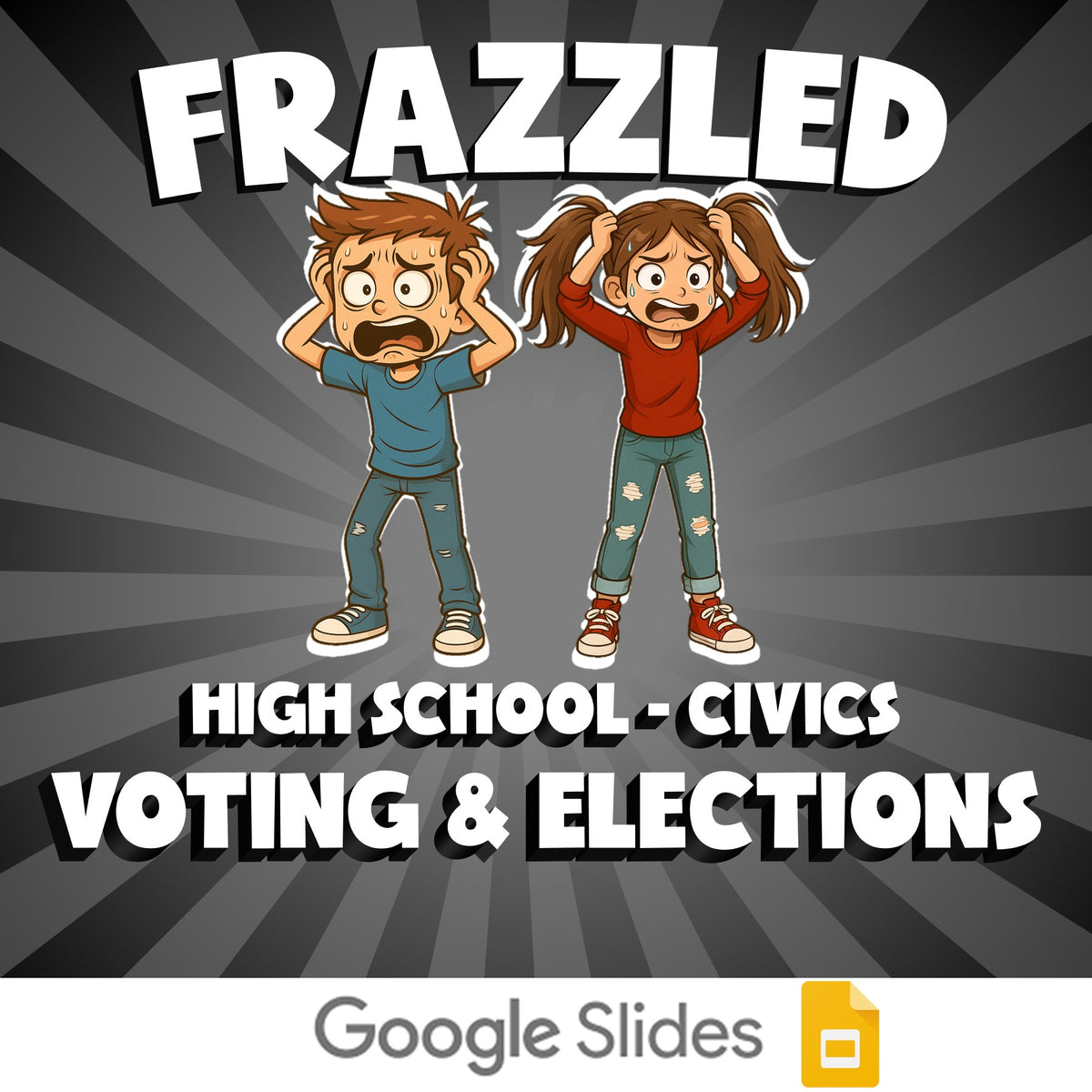 Voting & Elections FRAZZLED Civics Game - No Prep Review Activity